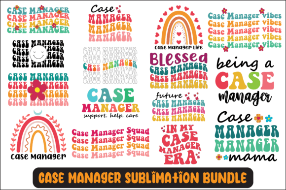 Case Manager Svg Sublimation Bundle for Crafts and Graphics