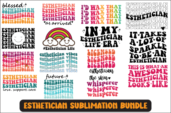 Esthetician Svg Sublimation Bundle for Crafts and Graphics