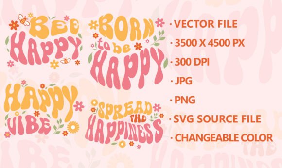 Happiness Quote Mental Health SVG Sublim for Crafts and Graphics