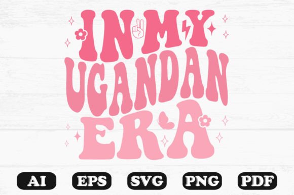 In My Ugungan Era Retro Wavy Svg for Crafts and Graphics