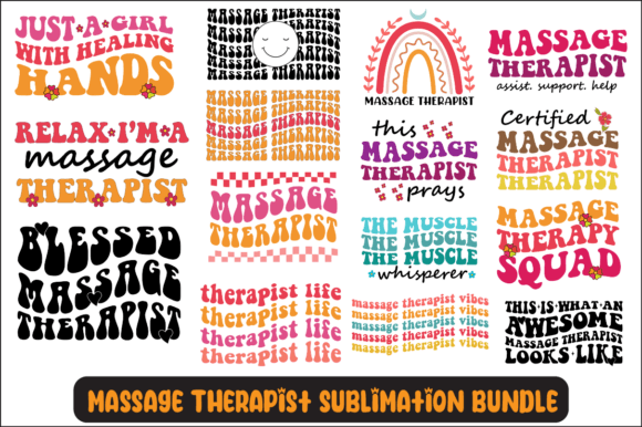 Massage Therapist SVG Sublimation Bundle for Crafts