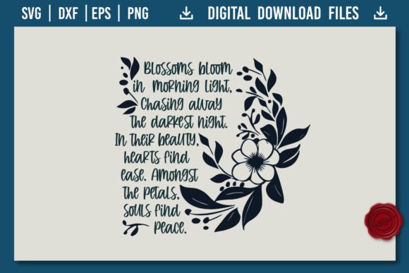 Review: Inspiring Quote Blossom Poem SVG for Real Embroidery