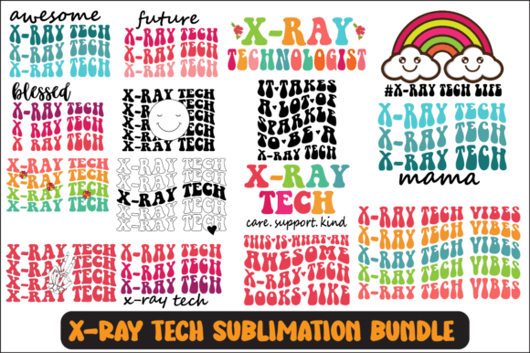 X-ray Tech Svg Sublimation Design Bundle for Crafts